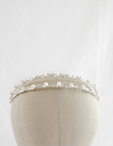Double Row Pearl Headband