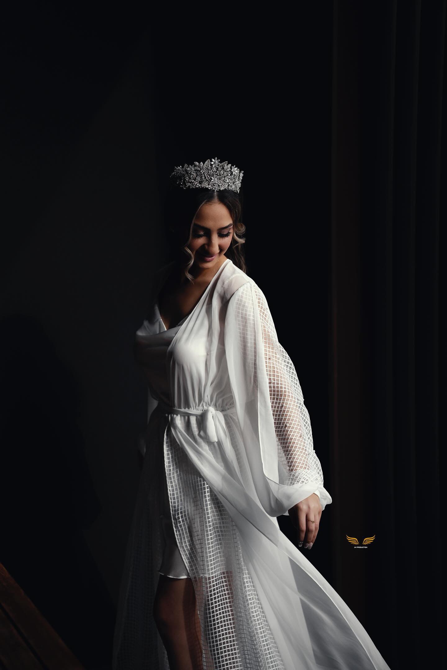 Noemi Mesh Netted Pearl Sleeves