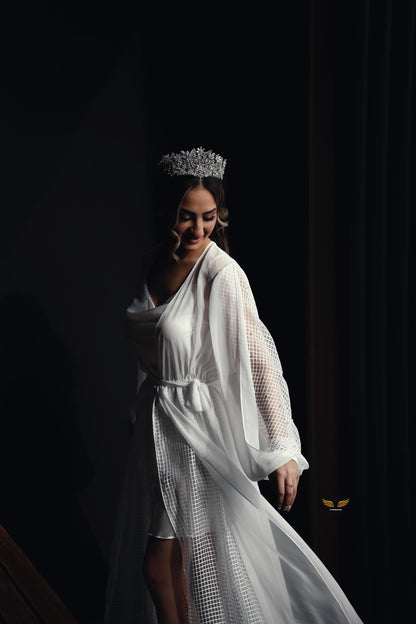 Noemi Mesh Netted Pearl Sleeves