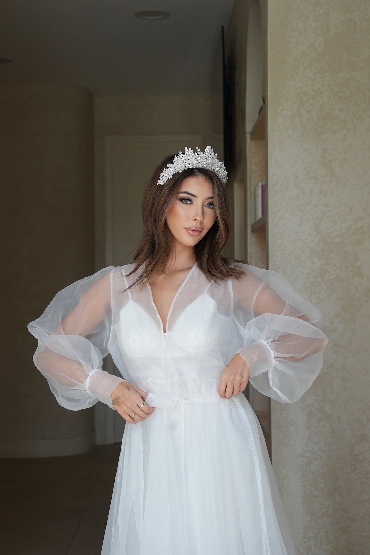 Sage Bridal Tiara