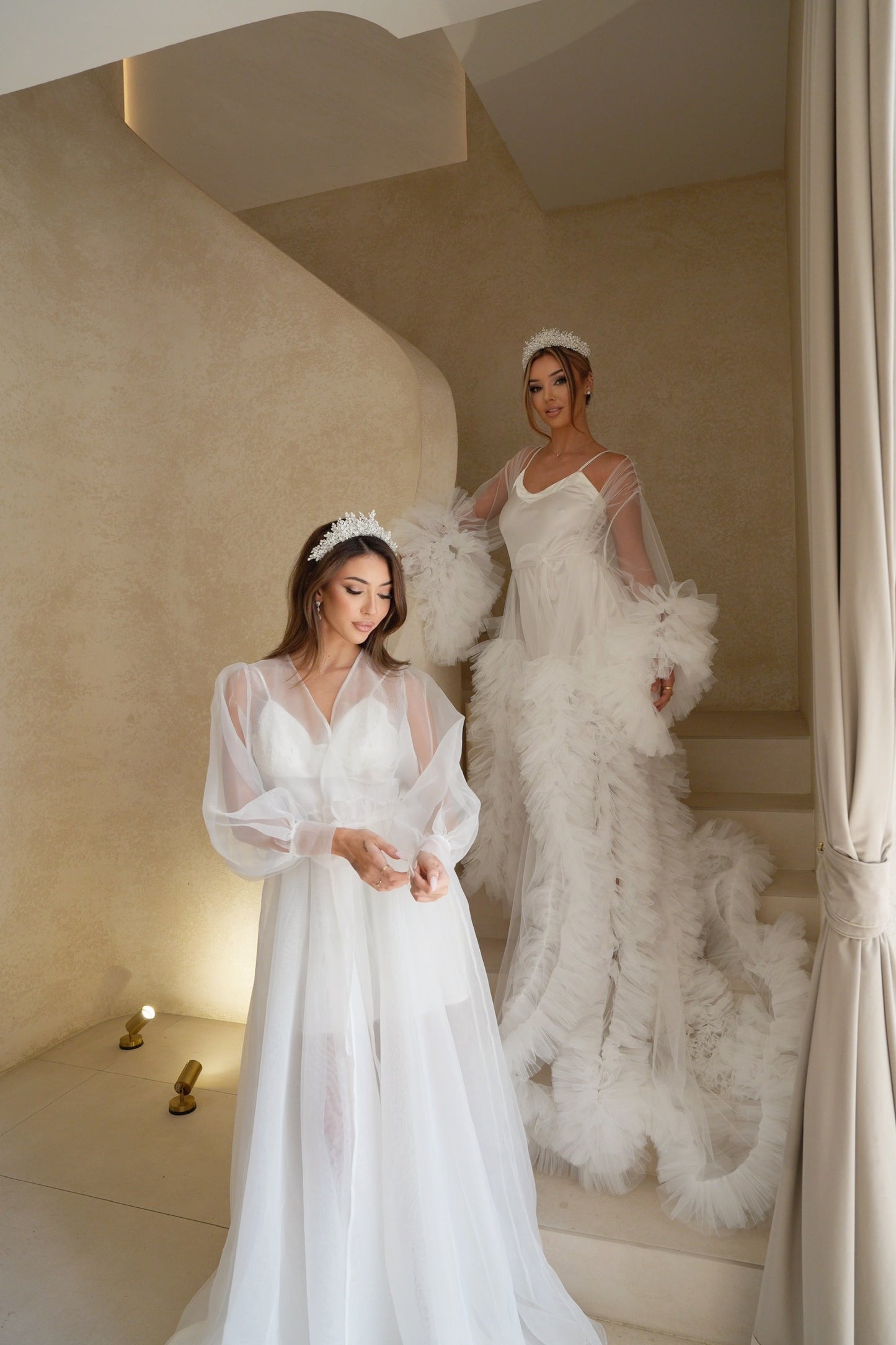 Mila Organza Bridal Robe
