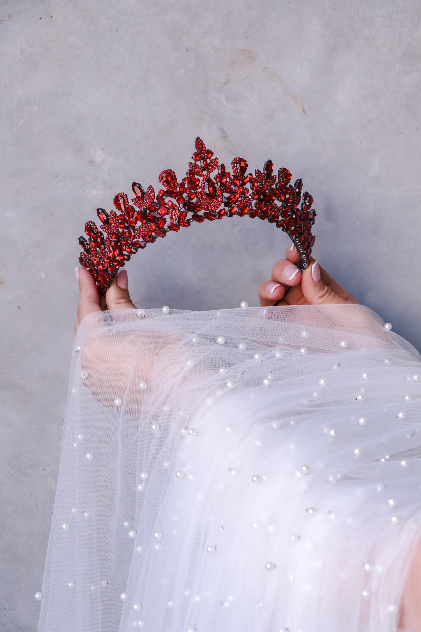 Klara Red Tiara
